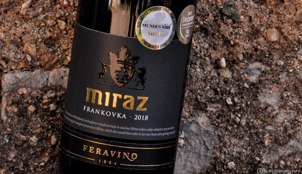 Posebno fino vino iz Feričanaca – Frankovka Miraz 2018!