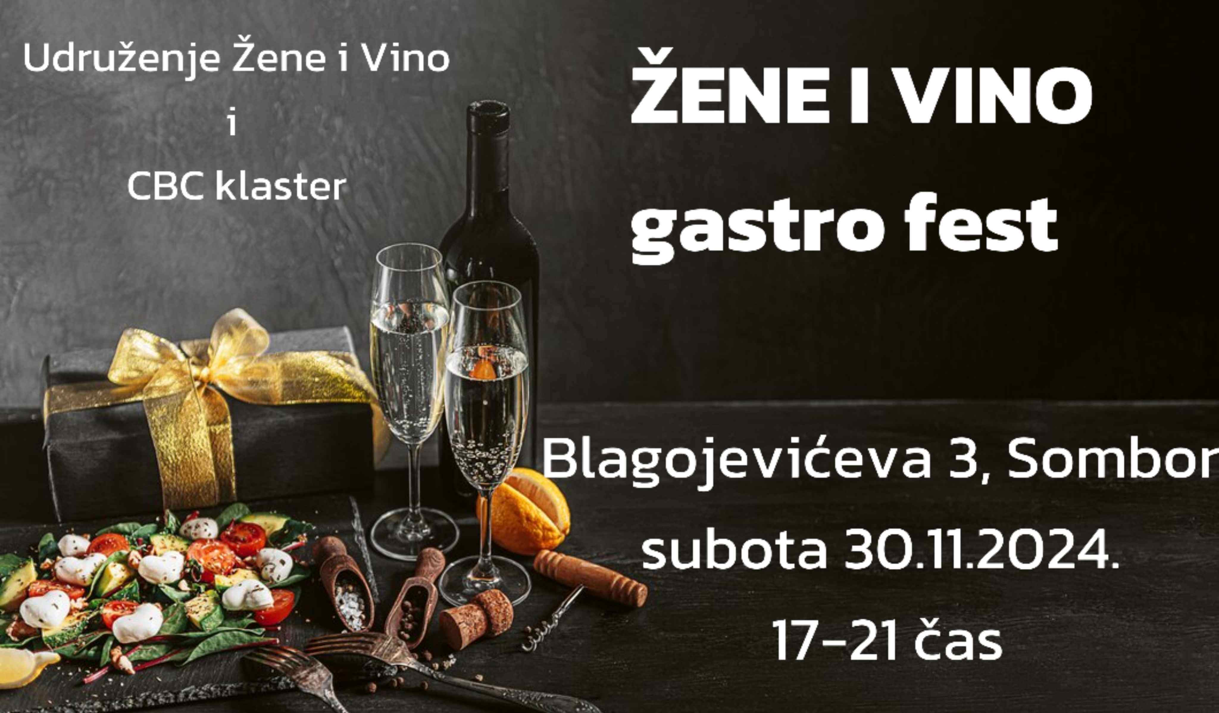 Žene i vino gastro festival prvi put u Somboru!