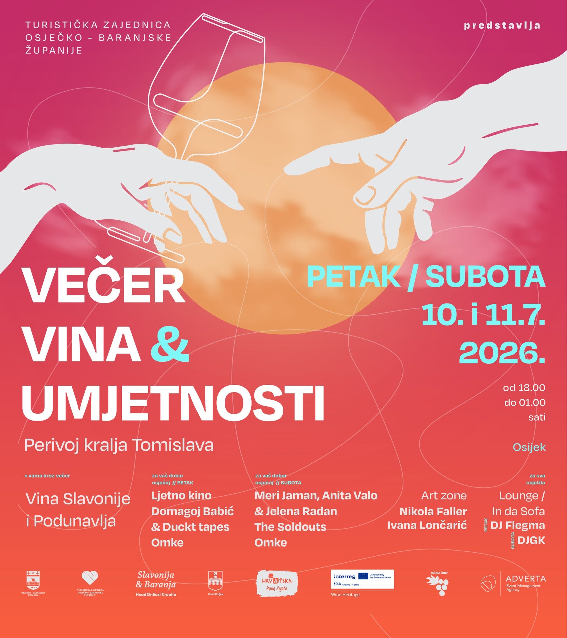Ljetno izdanje Večeri vina i umjetnosti – veliko finale Vinskog mjeseca Osječko-baranjske županije!