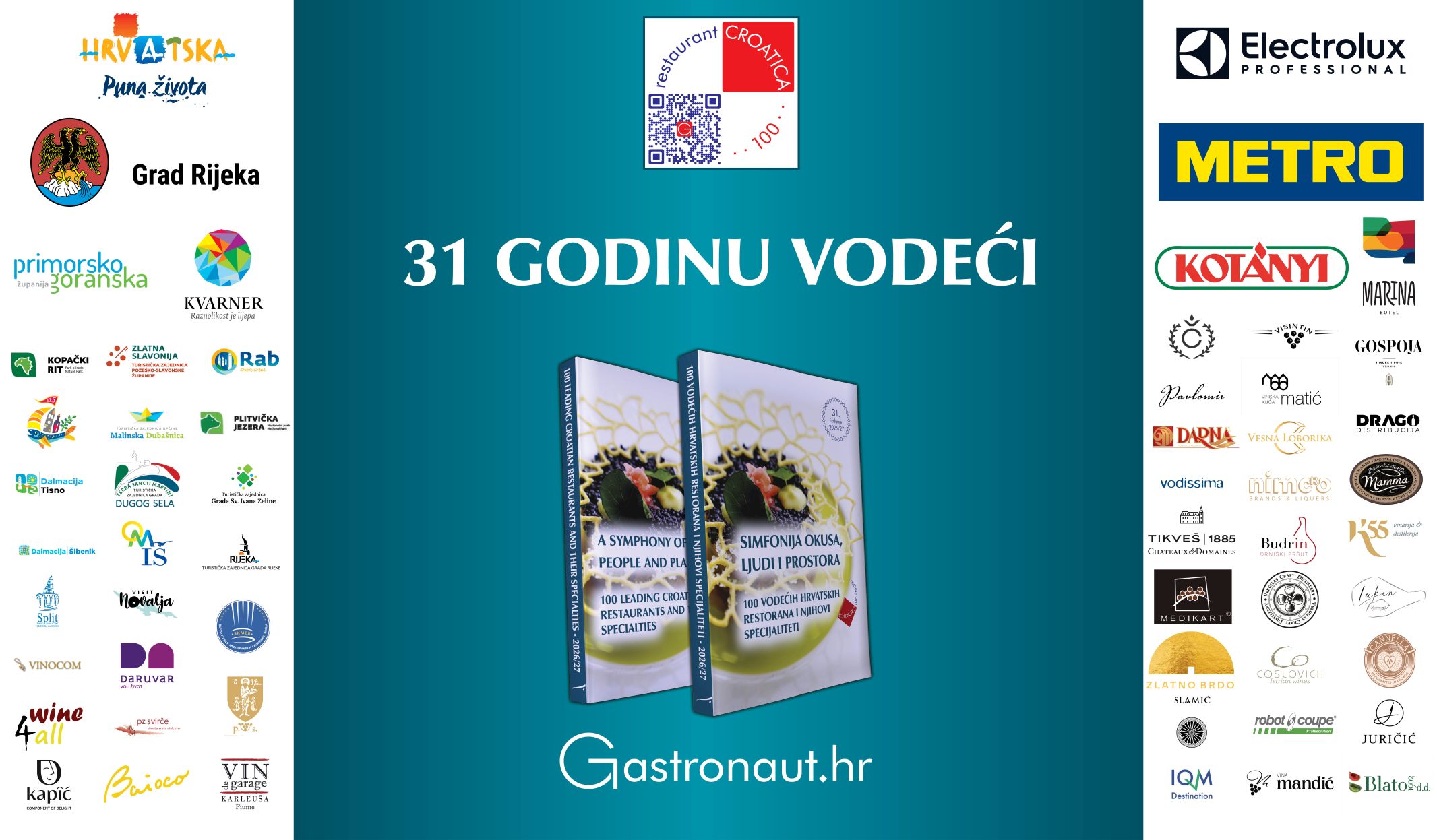 Restaurant Croatica 2026./27.: u Rijeci predstavljeno novo izdanje vodiča kroz 100 vodećih hrvatskih restorana!